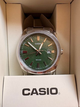 Casio MTP-1302 Verde Original | Garantía 2 años