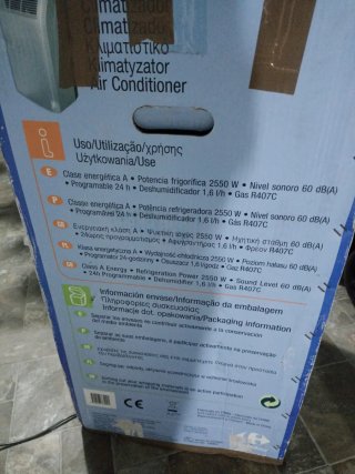 Aire Acondicionado Portátil Plata