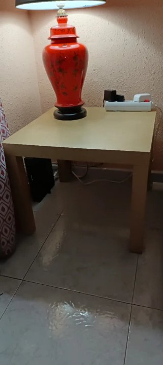 Estantería y mesa auxiliar madera