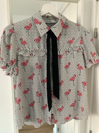 Camisa Zara Flamencos Talla L