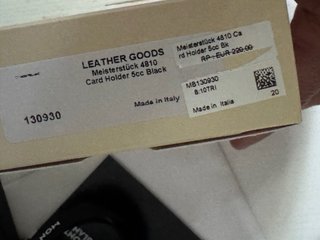 Tarjetero Montblanc Meisterstück Negro