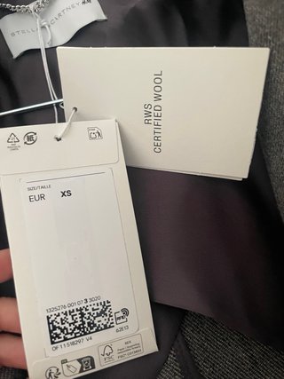 Abrigo Stella McCartney x H&M Lana Gris