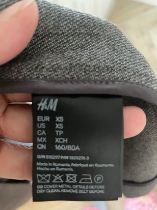 Abrigo Stella McCartney x H&M Lana Gris