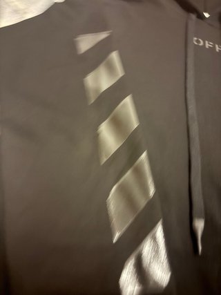 Felpa Off-White Nera con Logo
