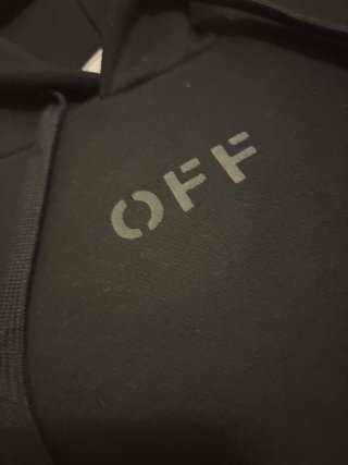 Felpa Off-White Nera con Logo
