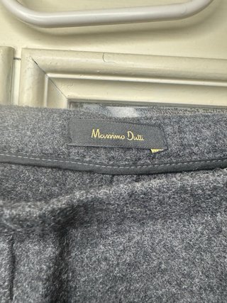 Pantalón ancho gris