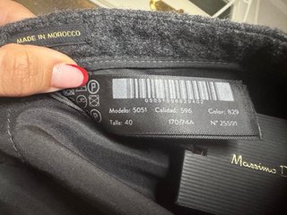 Pantalón ancho gris