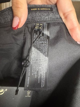 Pantalón ancho gris