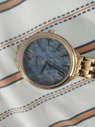 Reloj Fossil Mujer Dorado Azul