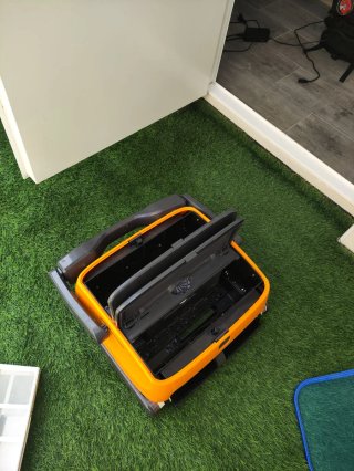 Robot Limpiafondos Piscina Naranja/Negro