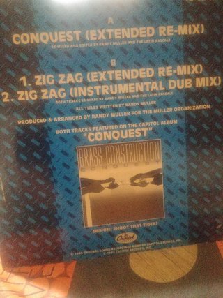Vinilo Brass Construction - Conquest Zig Zag
