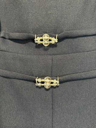 Conjunto Vestido Largo y Torera Azul Marino 42