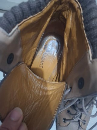 Botines de tacón con cordones