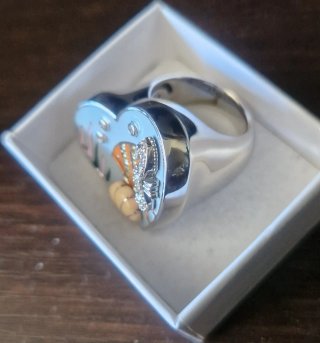 Anello Argento 925 UNA STORIA Cuore Pesce