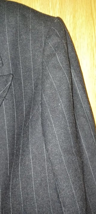 Chaqueta Americana  Gris a rayas