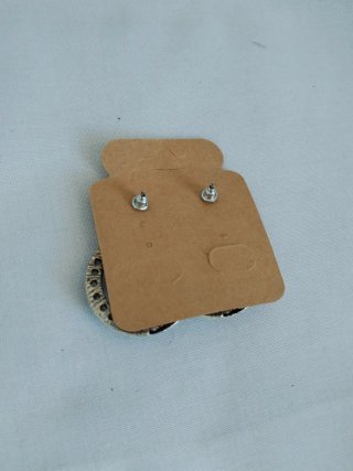 Pendientes Aro con Piedra Roja y Azul