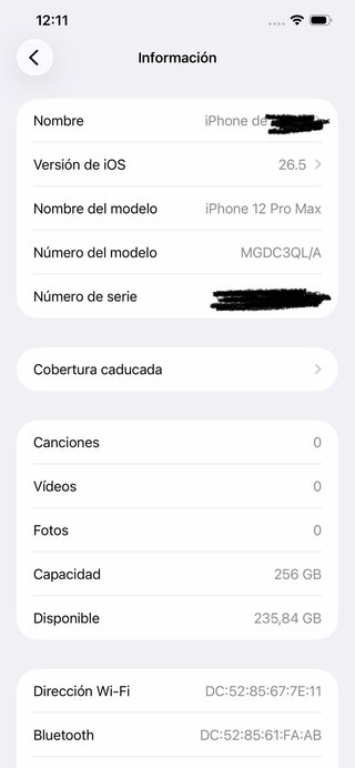 iPhone 12 Pro Max Grafito como nuevo