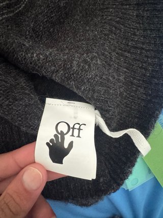 Maglione Off-White Beige/Grigio