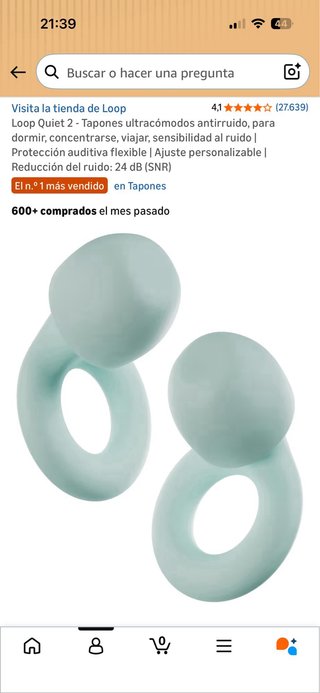 Tapones Loop Quiet 2 Antirruido