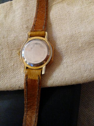 Reloj Romano Octogonal Correa Cuero Marrón
