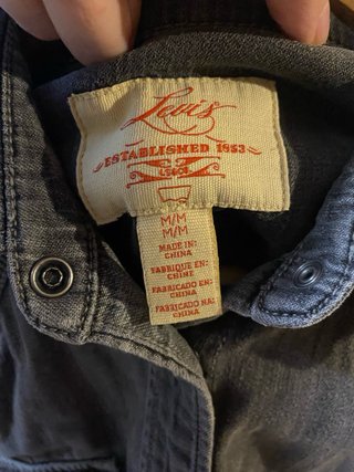 Camisa tejana Levi's gris