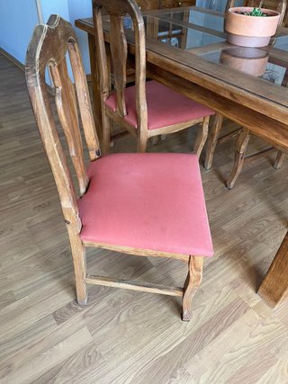 Mesa comedor pino mexicano 160x90 + 4 sillas