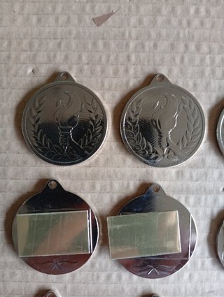 Pack 45 Medallas Metal Podio Completo / Oro Plata
