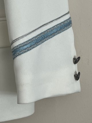 Traje comunión niño blanco con detalles talla 9
