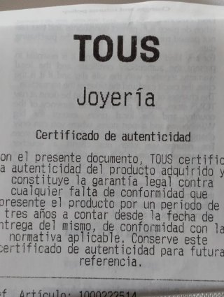 Anillo Tous Oso Plata