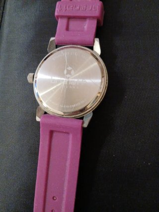 Reloj Pulsera Morado y Plateado