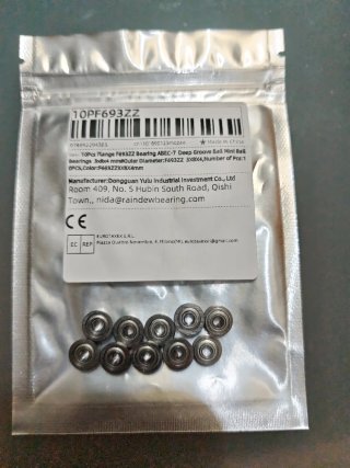 10 Rodamientos F693ZZ ABEC-7