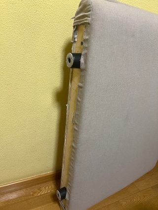 Cabecero de tela beige Ikea Vallentuna