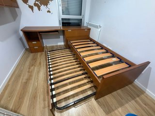 Sofá chaise longue marrón piel