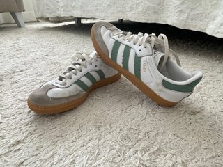 Zapatillas Adidas Samba Niña Blancas y Verdes 34