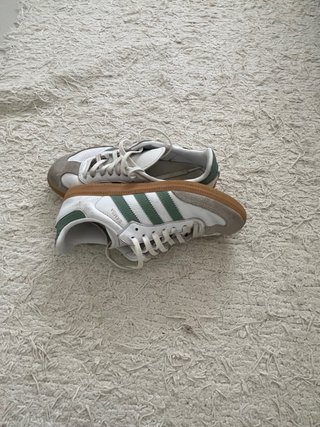 Zapatillas Adidas Samba Niña Blancas y Verdes 34