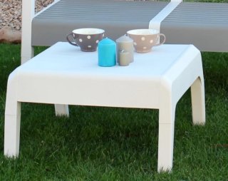Conjunto Muebles Jardín  Gris/Blanco