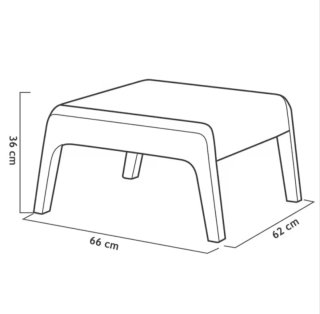 Conjunto Muebles Jardín  Gris/Blanco