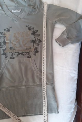 Felpa Lee donna vintage grigia taglia S