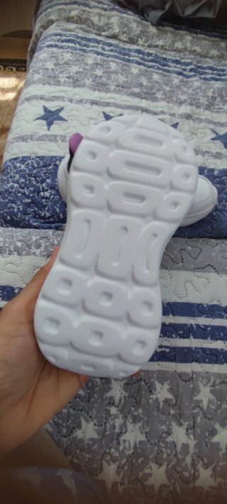 Zapatillas niña Adidas blancas y moradas