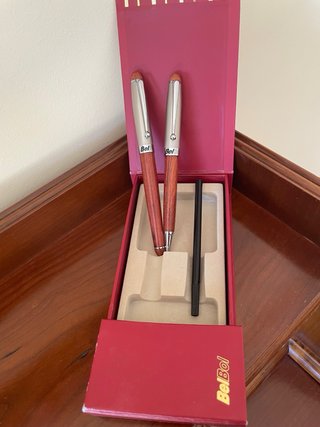 Estuche pluma y bolígrafo