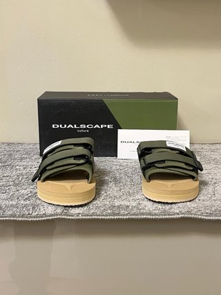 Ciabatte Dualscape Beige/Verde Tg 35/36