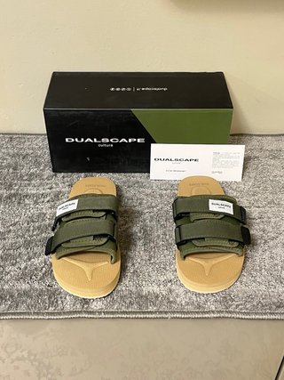 Ciabatte Dualscape Beige/Verde Tg 35/36