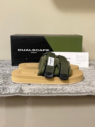 Ciabatte Dualscape Beige/Verde Tg 35/36