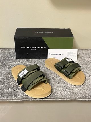 Ciabatte Dualscape Beige/Verde Tg 35/36