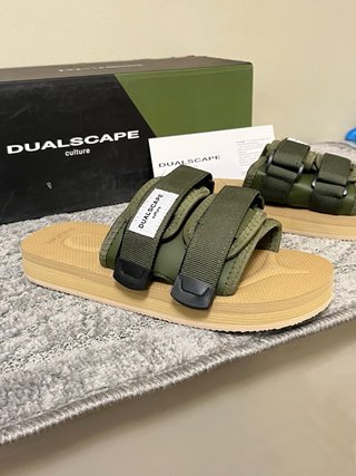 Ciabatte Dualscape Beige/Verde Tg 35/36