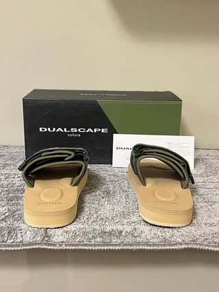 Ciabatte Dualscape Beige/Verde Tg 35/36