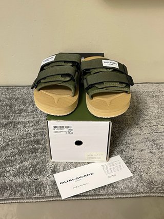 Ciabatte Dualscape Beige/Verde Tg 35/36