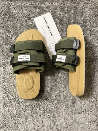 Ciabatte Dualscape Beige/Verde Tg 35/36