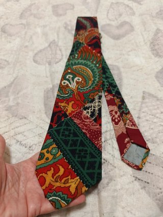 Cravatta vintage seta 100% fantasia