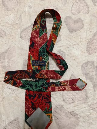 Cravatta vintage seta 100% fantasia